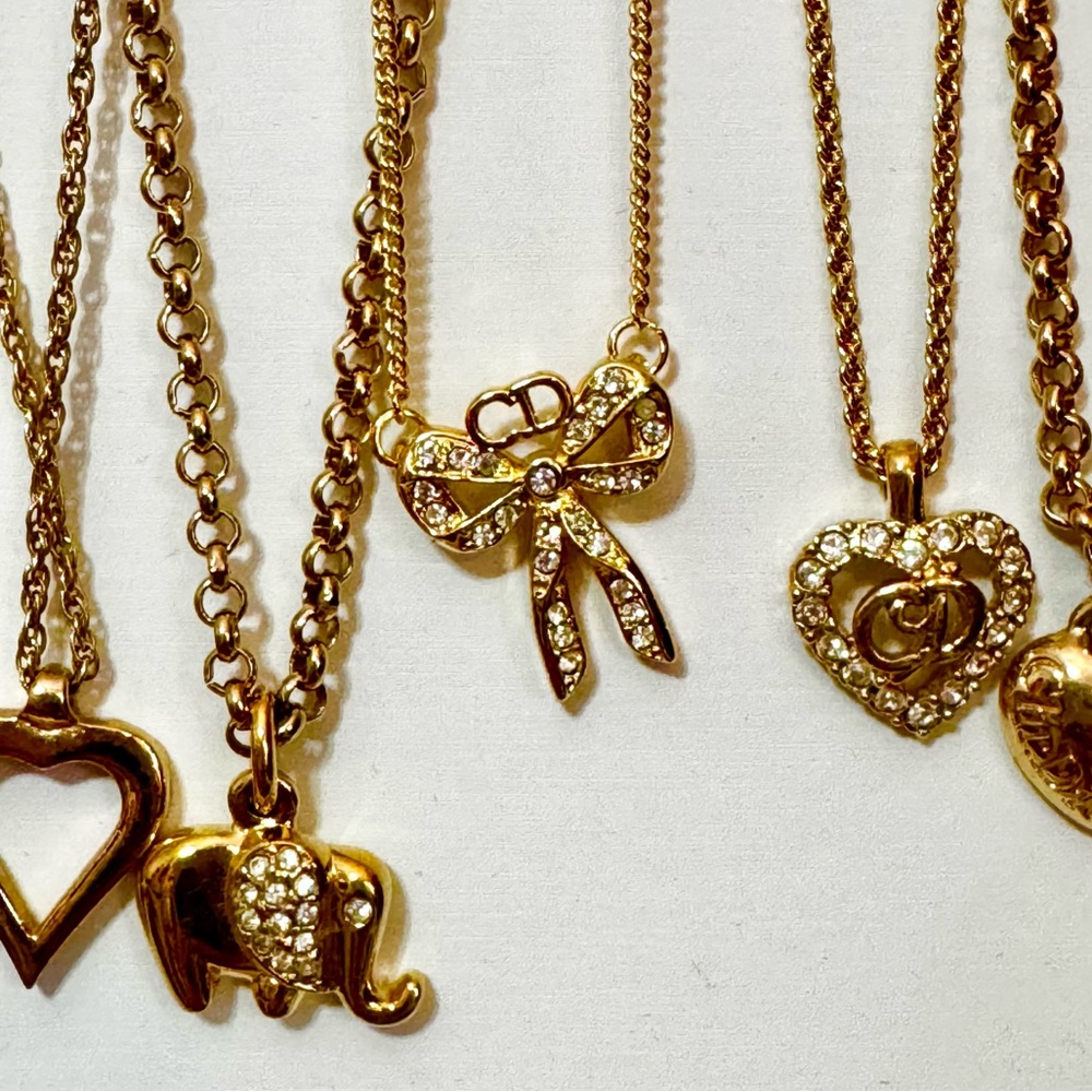 Vintage Gold Plated Dior Necklaces - Picture 8 of 12